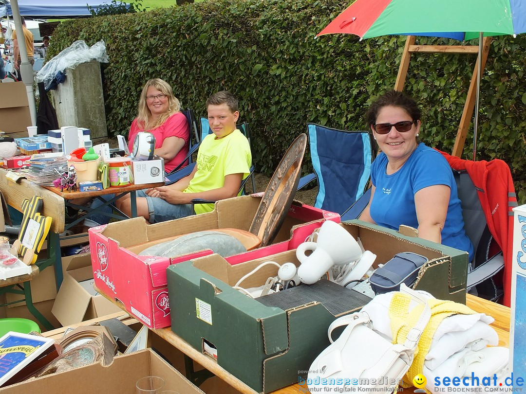 Flohmarkt und Fest: Oggelshausen in Oberschwaben, 02.08.2014