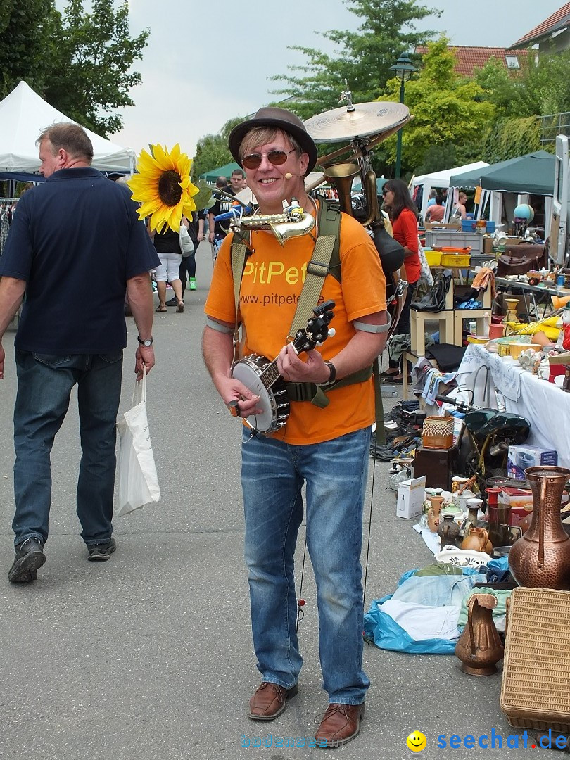 Flohmarkt und Fest: Oggelshausen in Oberschwaben, 02.08.2014