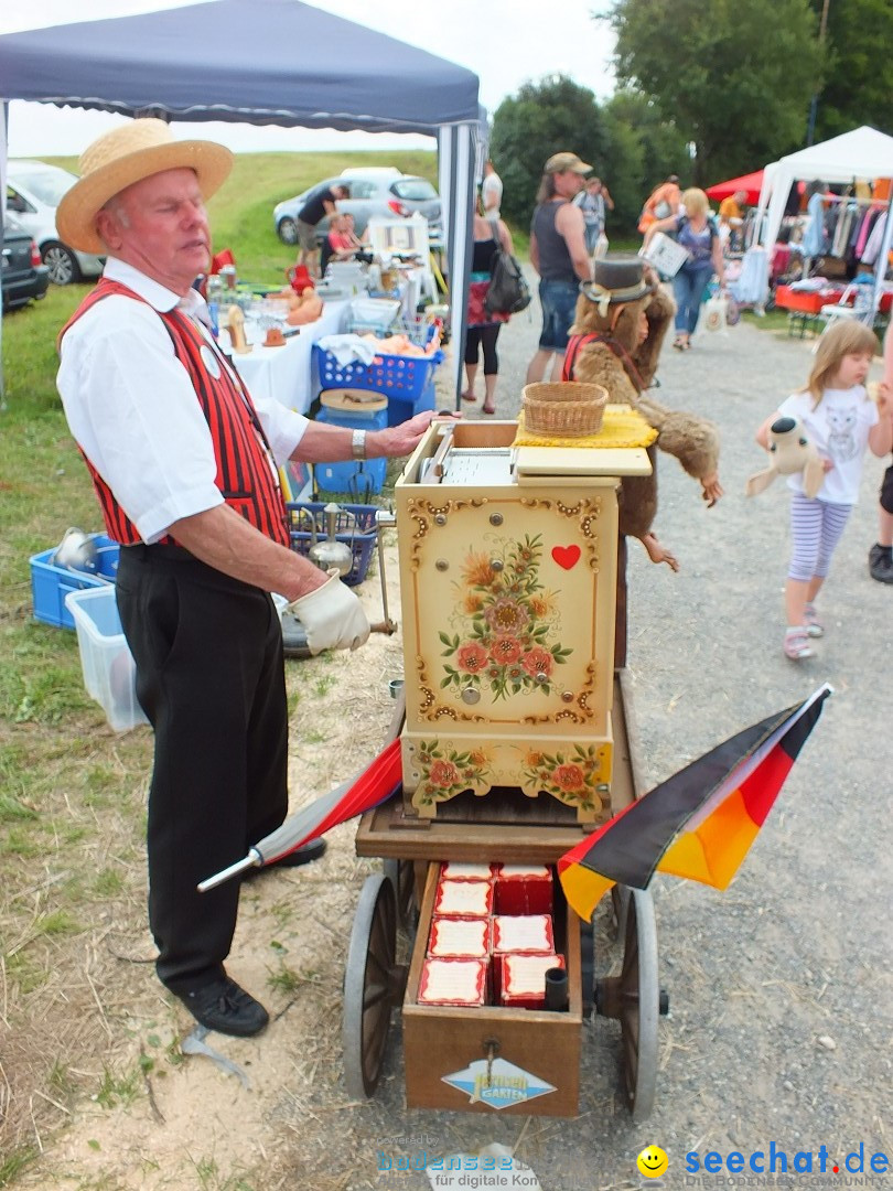 Flohmarkt und Fest: Oggelshausen in Oberschwaben, 02.08.2014