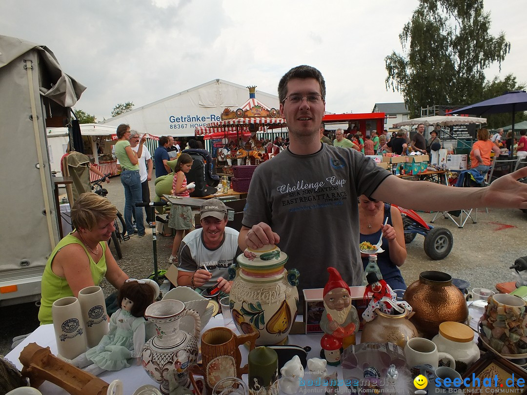 Flohmarkt und Fest: Oggelshausen in Oberschwaben, 02.08.2014