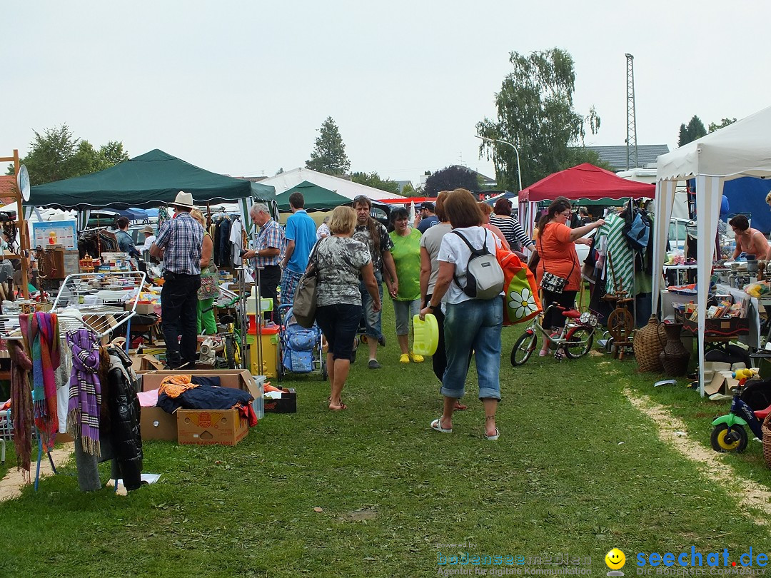 Flohmarkt und Fest: Oggelshausen in Oberschwaben, 02.08.2014