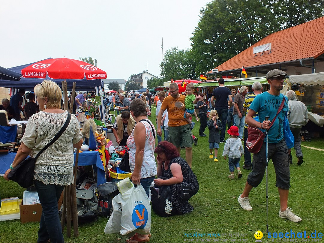 Flohmarkt und Fest: Oggelshausen in Oberschwaben, 02.08.2014