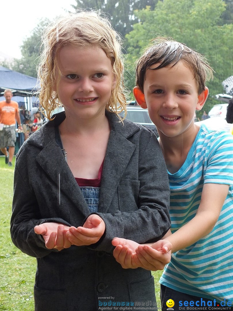 Flohmarkt und Fest: Oggelshausen in Oberschwaben, 02.08.2014