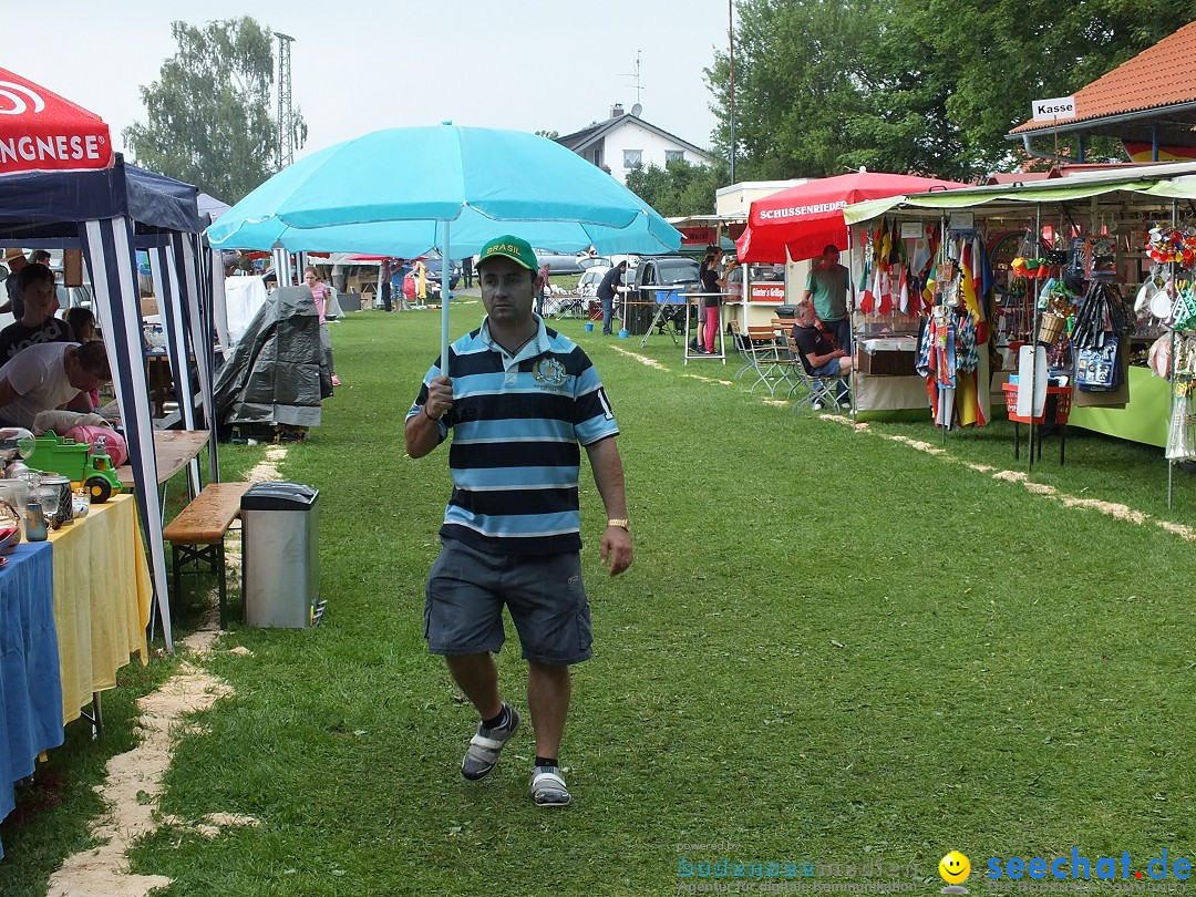 Flohmarkt und Fest: Oggelshausen in Oberschwaben, 02.08.2014