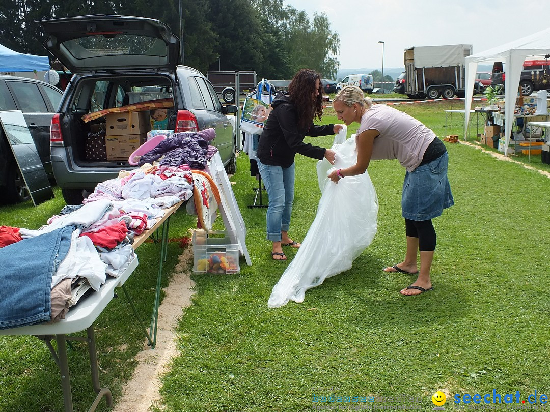 Flohmarkt und Fest: Oggelshausen in Oberschwaben, 02.08.2014