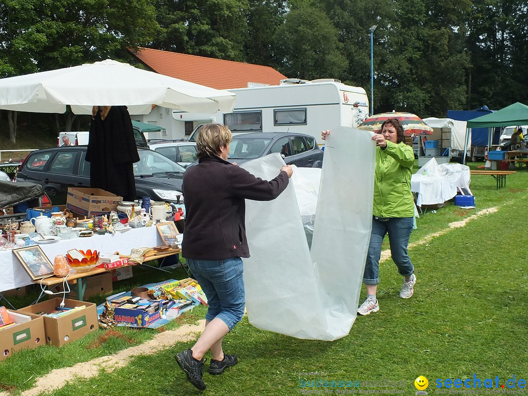 Flohmarkt und Fest: Oggelshausen in Oberschwaben, 02.08.2014