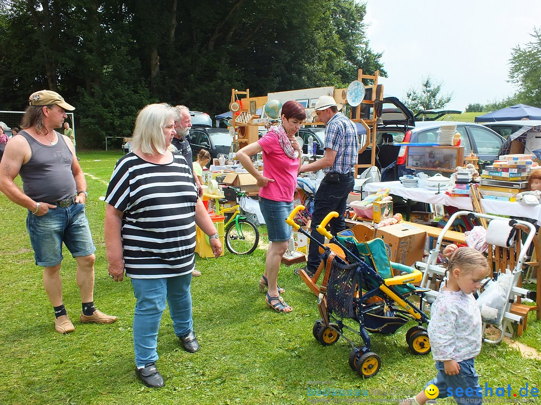 Flohmarkt und Fest: Oggelshausen in Oberschwaben, 02.08.2014