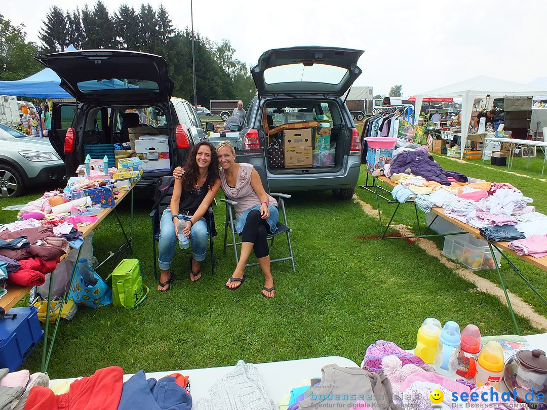 Flohmarkt und Fest: Oggelshausen in Oberschwaben, 02.08.2014