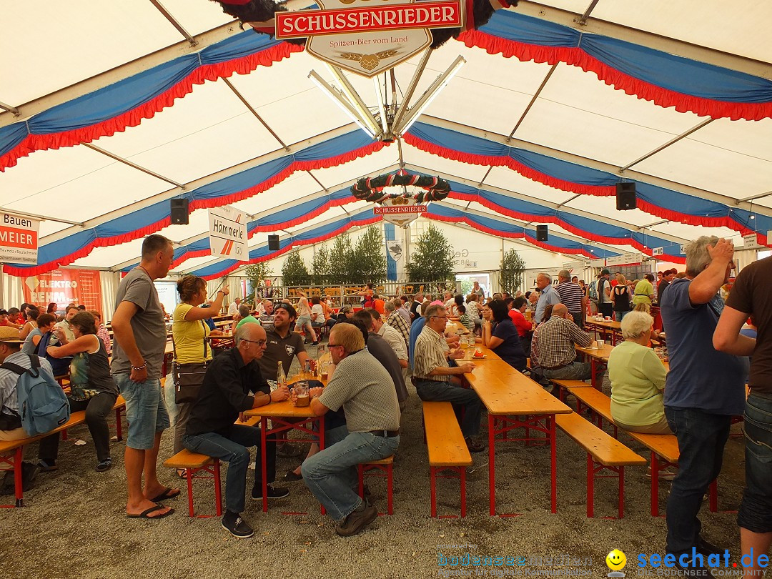 Flohmarkt und Fest: Oggelshausen in Oberschwaben, 02.08.2014