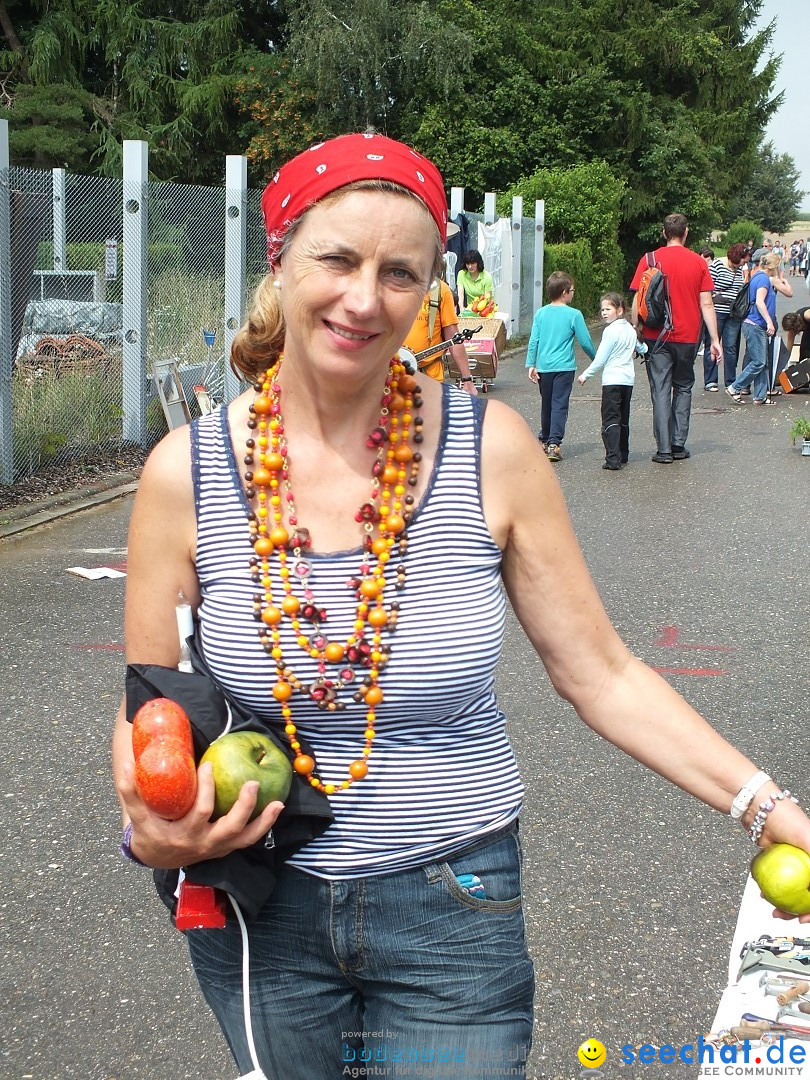 Flohmarkt und Fest: Oggelshausen in Oberschwaben, 02.08.2014