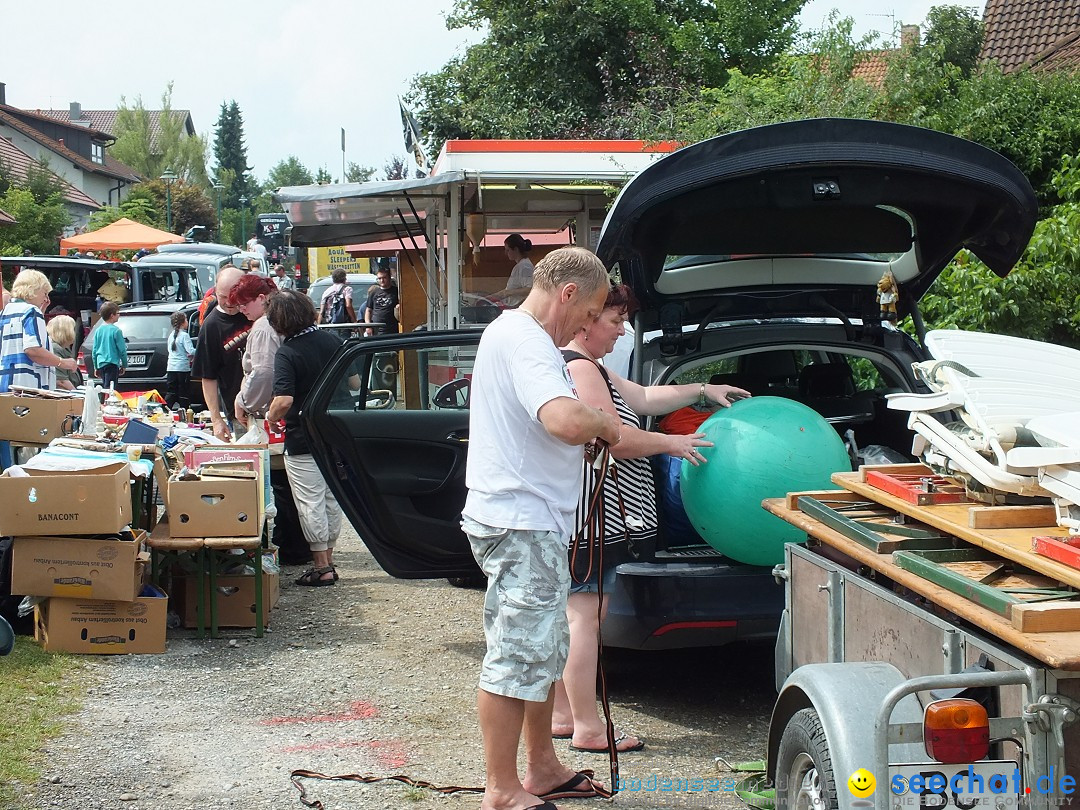 Flohmarkt und Fest: Oggelshausen in Oberschwaben, 02.08.2014