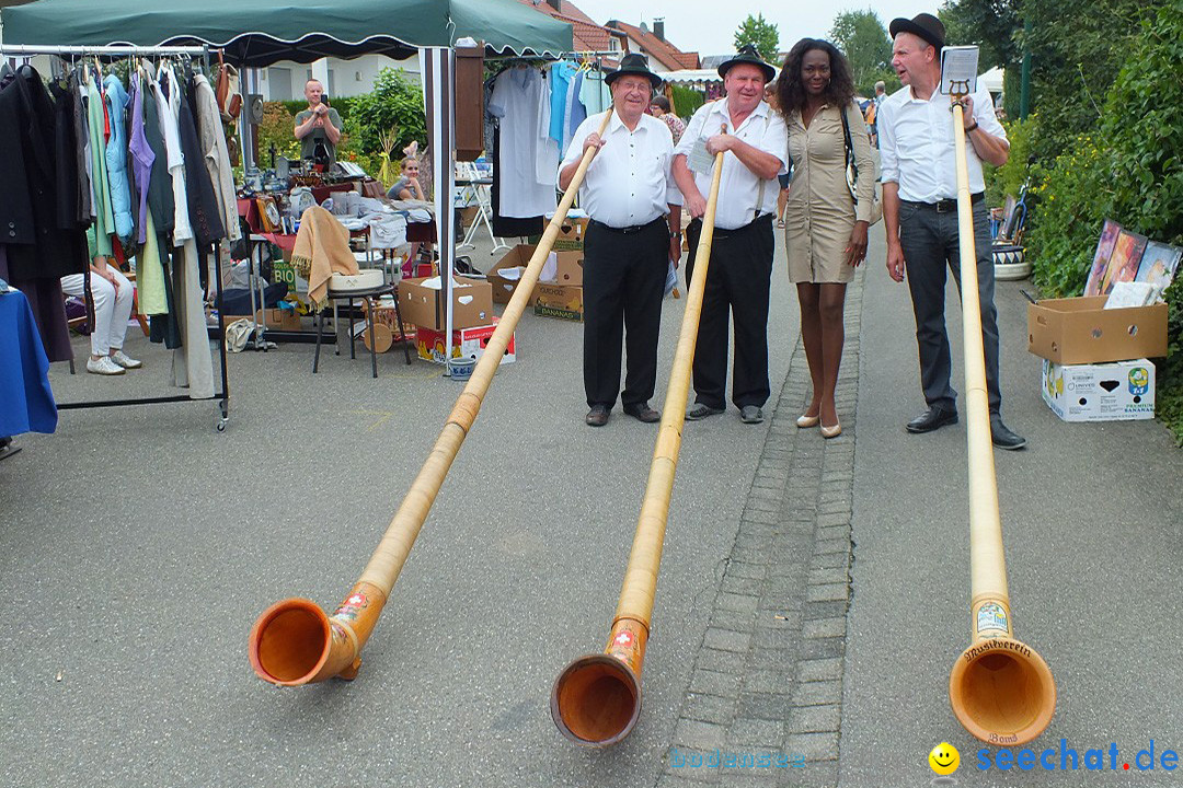 Flohmarkt und Fest: Oggelshausen in Oberschwaben, 02.08.2014