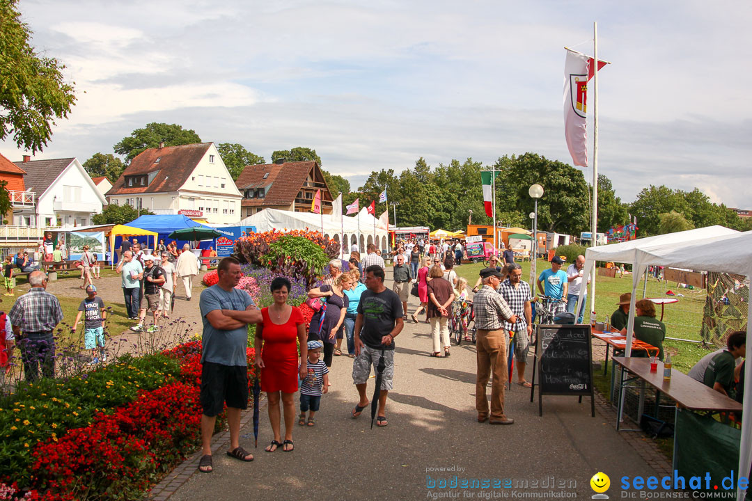 Uferfest und Fischerstechen: Langenargen am Bodensee, 03.08.2014