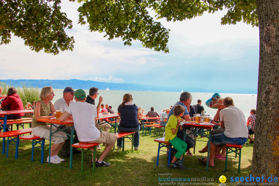 Uferfest und Fischerstechen: Langenargen am Bodensee, 03.08.2014