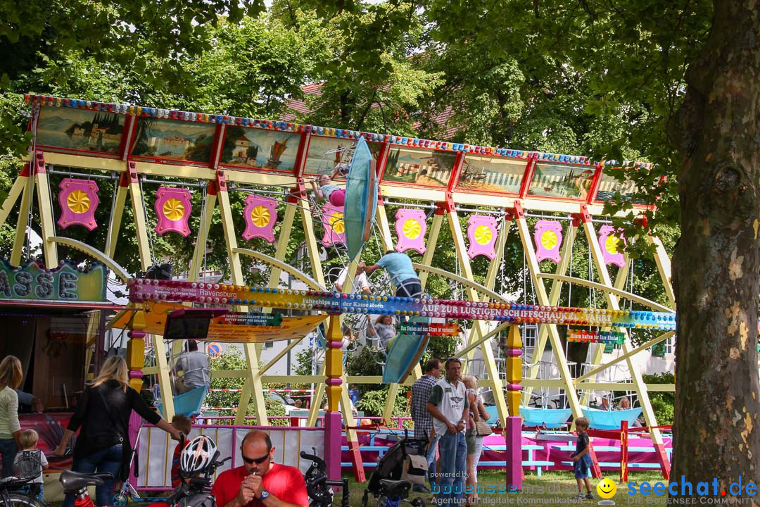 Uferfest und Fischerstechen: Langenargen am Bodensee, 03.08.2014