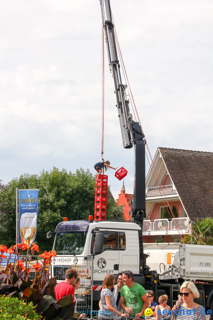 Uferfest und Fischerstechen: Langenargen am Bodensee, 03.08.2014