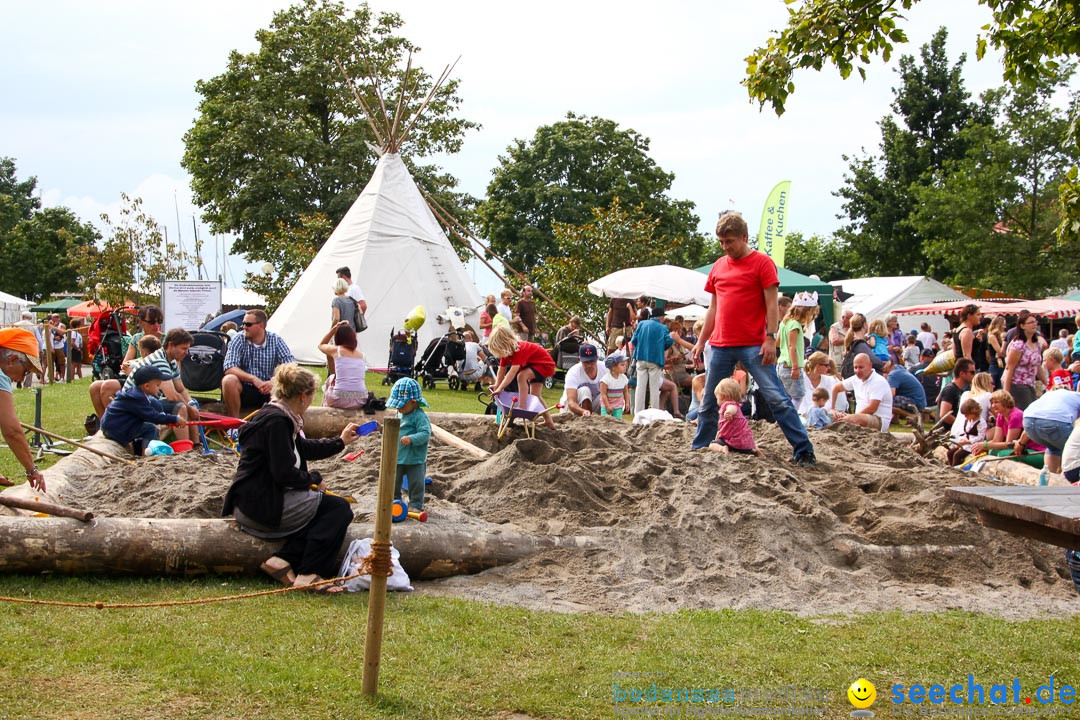 Uferfest und Fischerstechen: Langenargen am Bodensee, 03.08.2014