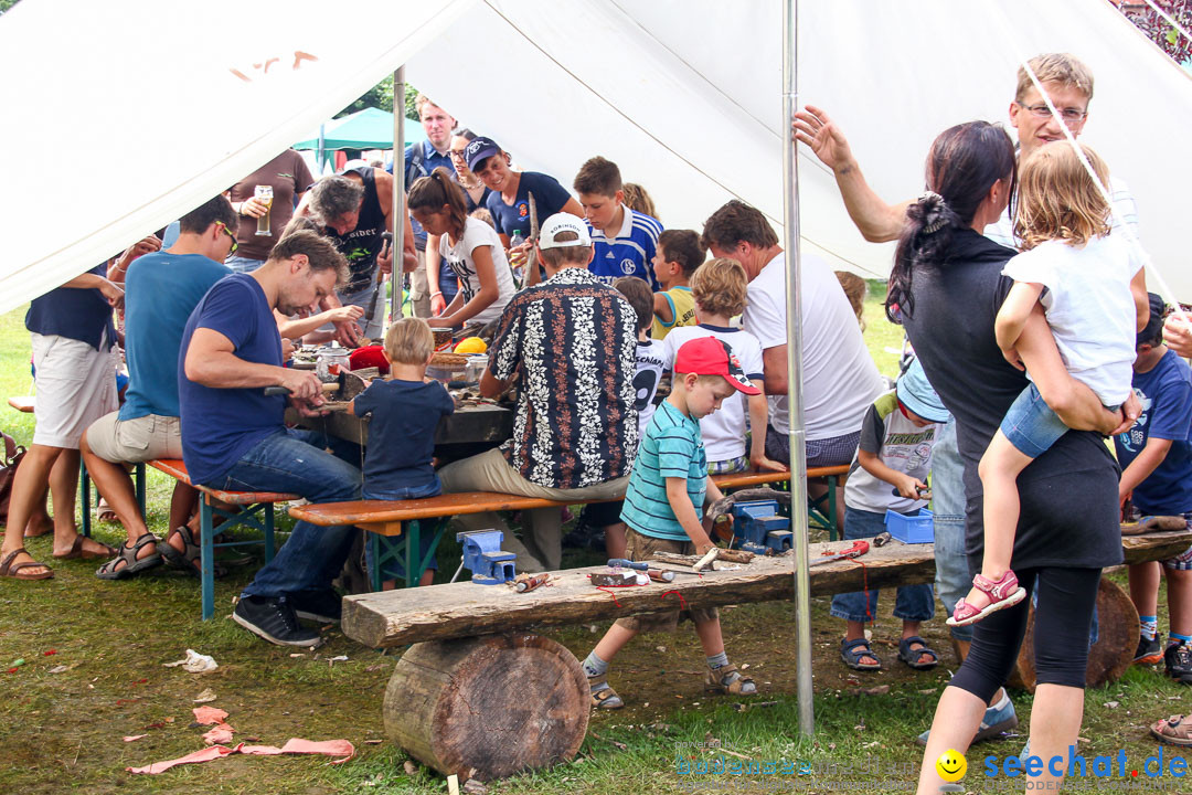 Uferfest und Fischerstechen: Langenargen am Bodensee, 03.08.2014