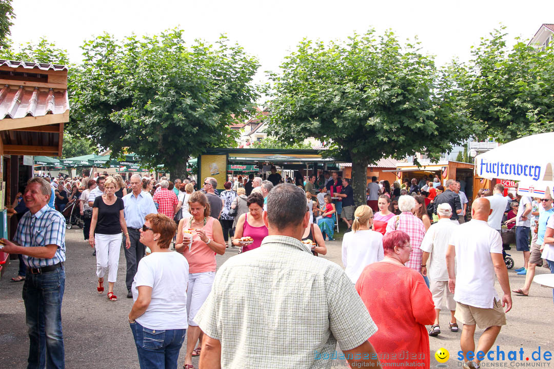 Uferfest und Fischerstechen: Langenargen am Bodensee, 03.08.2014