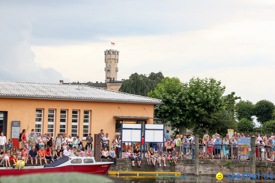 Uferfest und Fischerstechen: Langenargen am Bodensee, 03.08.2014