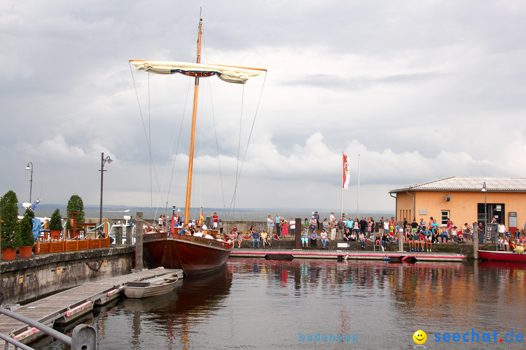 Uferfest und Fischerstechen: Langenargen am Bodensee, 03.08.2014