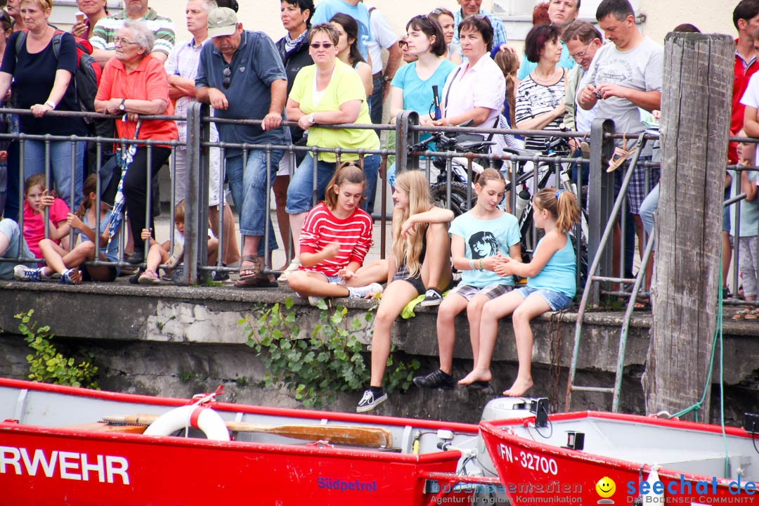 Uferfest und Fischerstechen: Langenargen am Bodensee, 03.08.2014