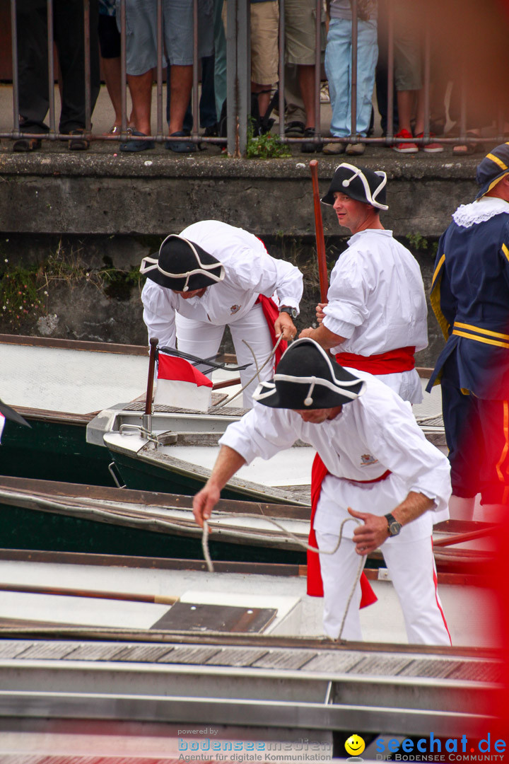 Uferfest und Fischerstechen: Langenargen am Bodensee, 03.08.2014