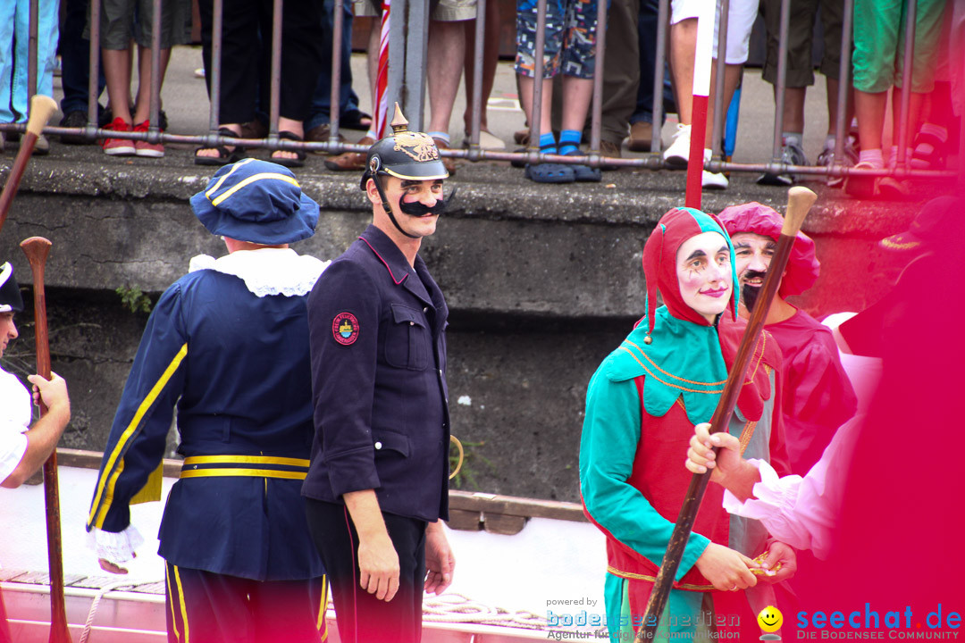 Uferfest und Fischerstechen: Langenargen am Bodensee, 03.08.2014