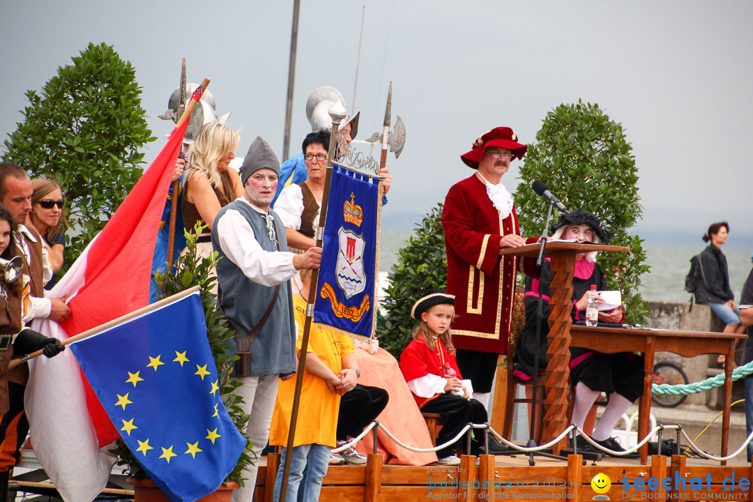 Uferfest und Fischerstechen: Langenargen am Bodensee, 03.08.2014