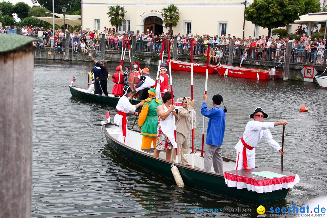 Uferfest und Fischerstechen: Langenargen am Bodensee, 03.08.2014