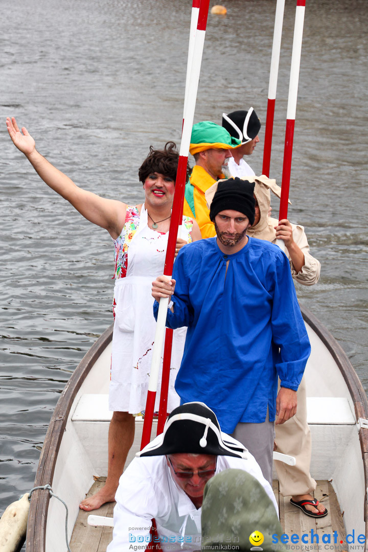 Uferfest und Fischerstechen: Langenargen am Bodensee, 03.08.2014