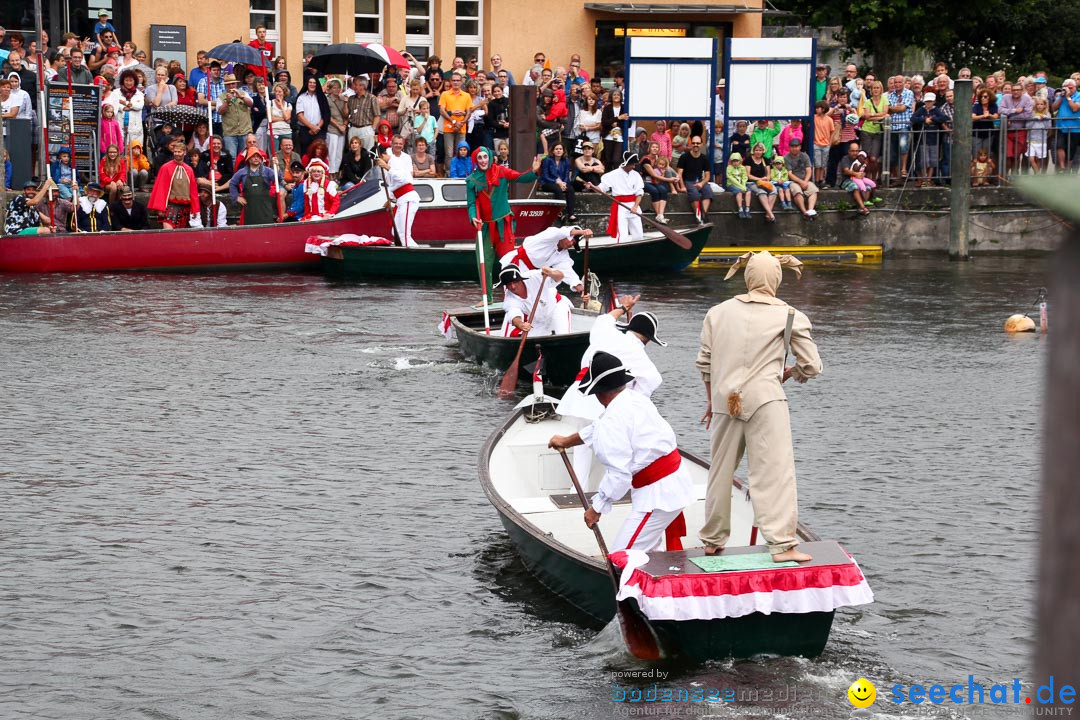 Uferfest und Fischerstechen: Langenargen am Bodensee, 03.08.2014