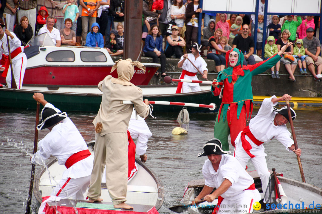 Uferfest und Fischerstechen: Langenargen am Bodensee, 03.08.2014