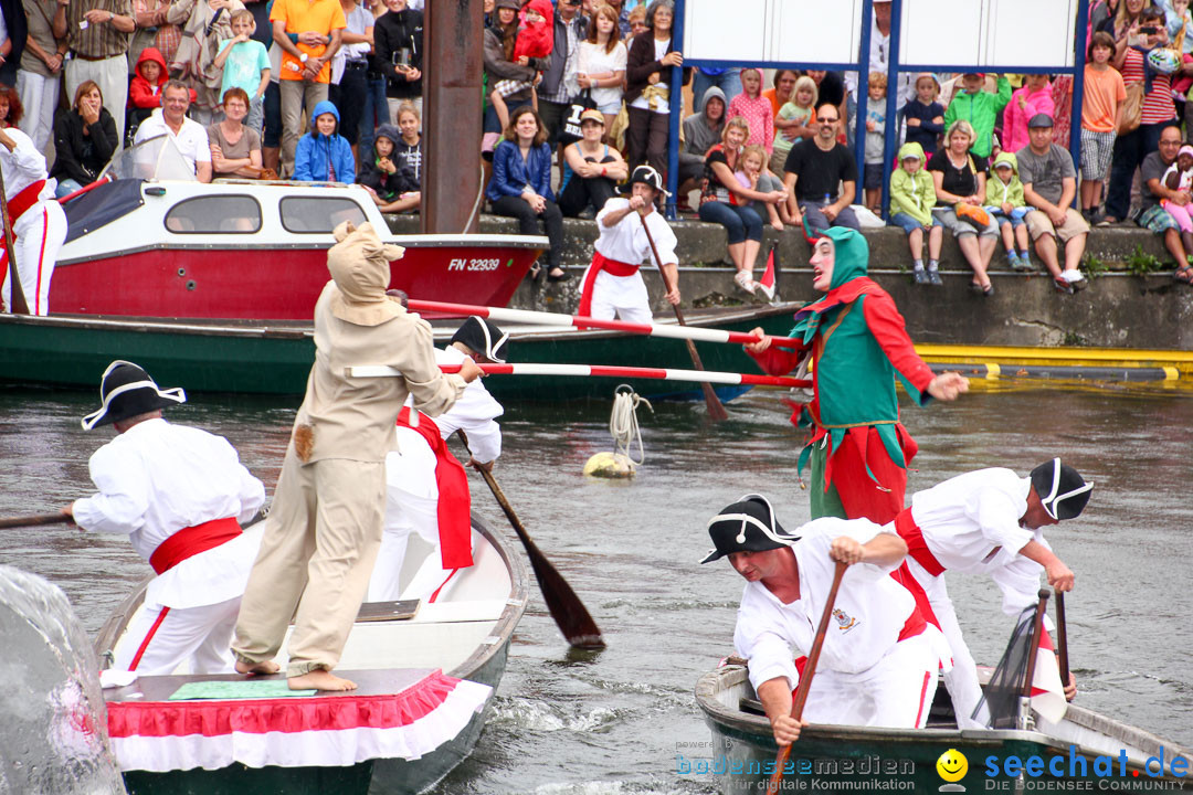 Uferfest und Fischerstechen: Langenargen am Bodensee, 03.08.2014