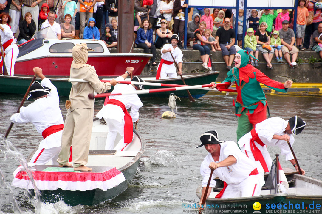 Uferfest und Fischerstechen: Langenargen am Bodensee, 03.08.2014