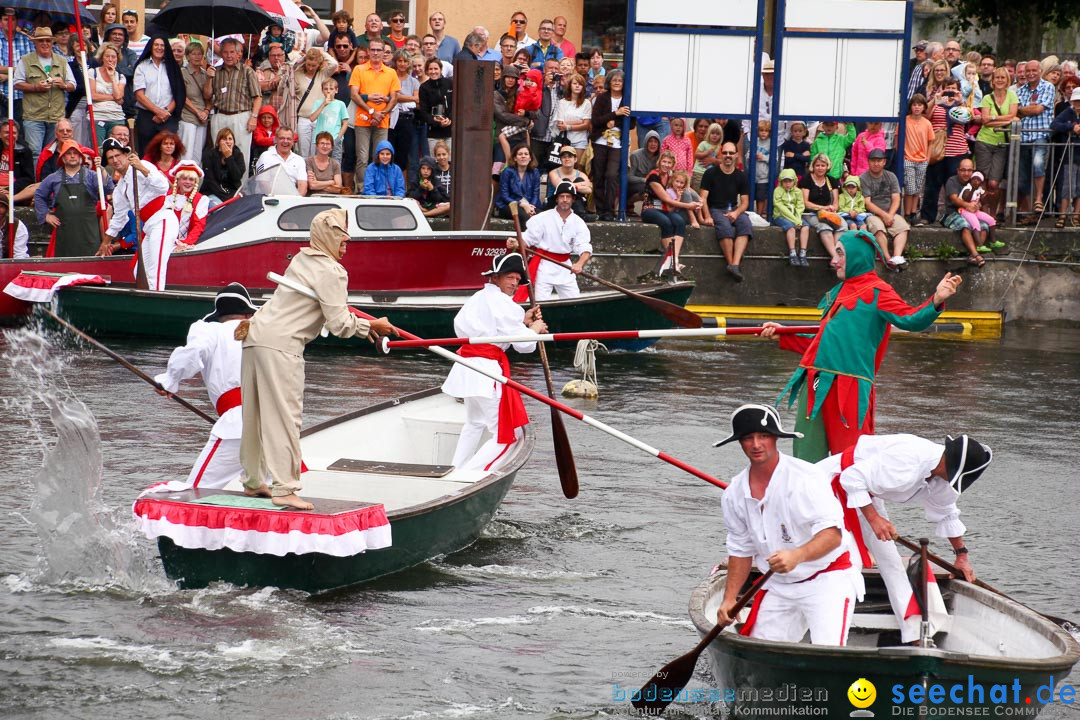 Uferfest und Fischerstechen: Langenargen am Bodensee, 03.08.2014