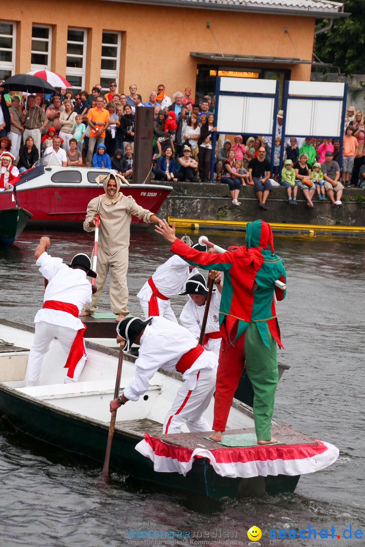 Uferfest und Fischerstechen: Langenargen am Bodensee, 03.08.2014