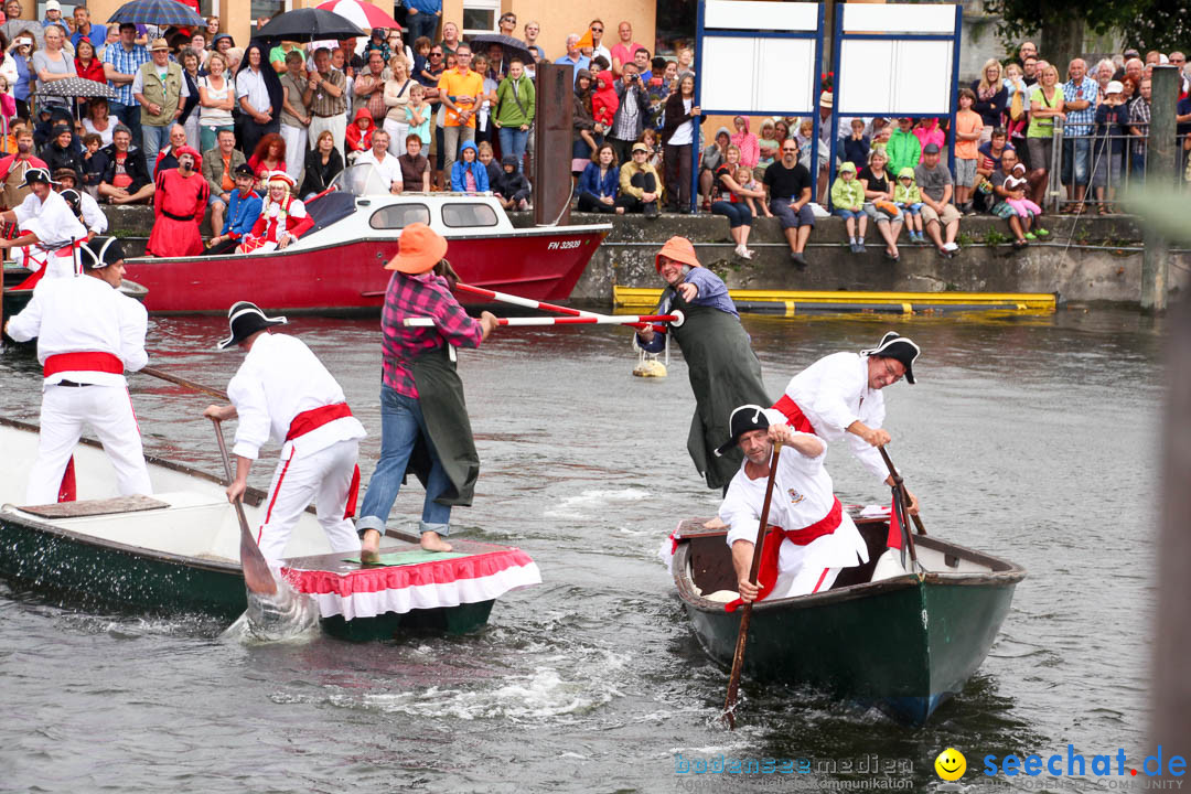 Uferfest und Fischerstechen: Langenargen am Bodensee, 03.08.2014