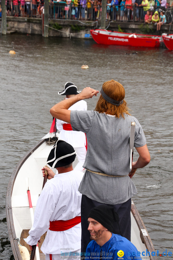 Uferfest und Fischerstechen: Langenargen am Bodensee, 03.08.2014