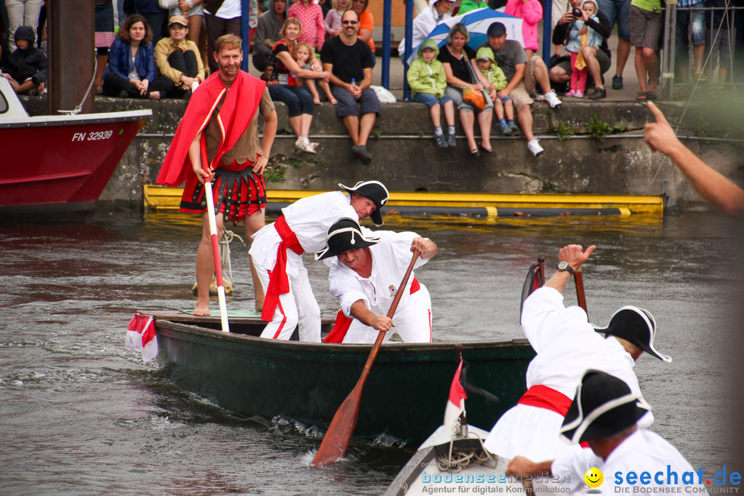 Uferfest und Fischerstechen: Langenargen am Bodensee, 03.08.2014