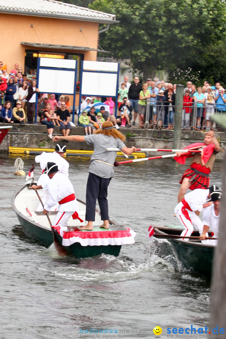 Uferfest und Fischerstechen: Langenargen am Bodensee, 03.08.2014