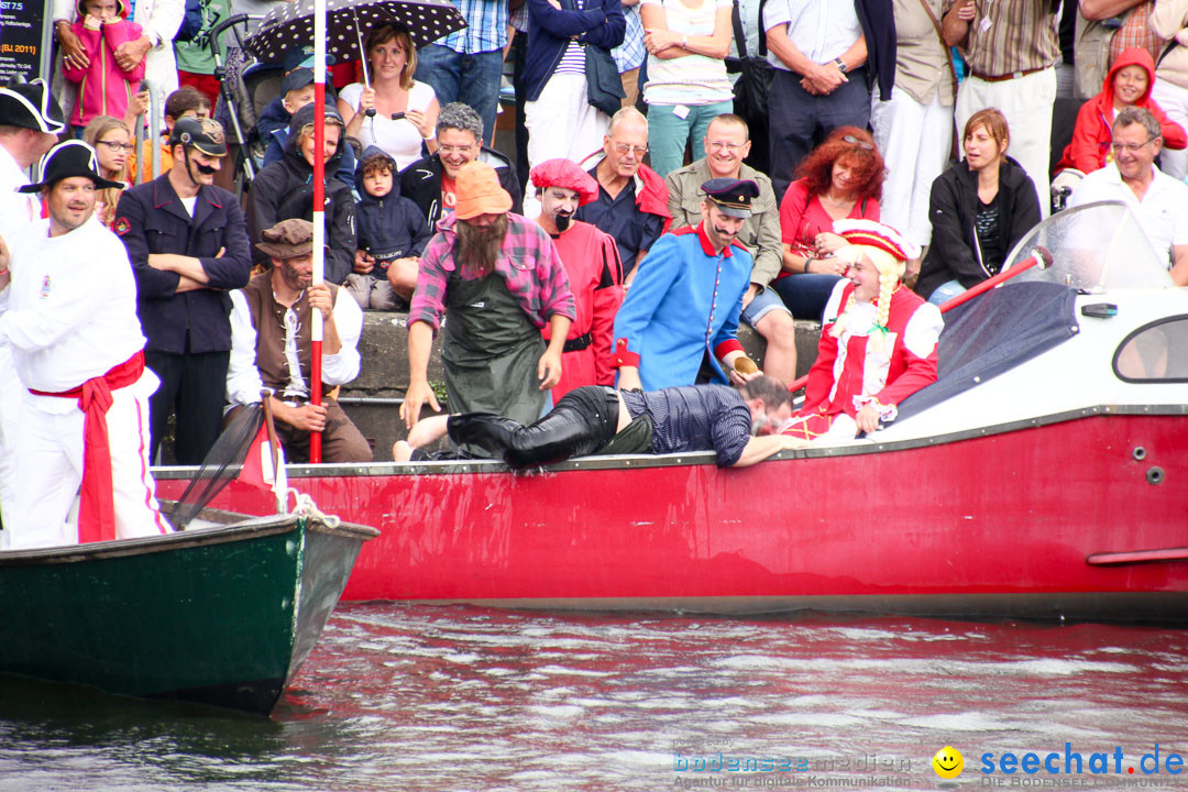 Uferfest und Fischerstechen: Langenargen am Bodensee, 03.08.2014