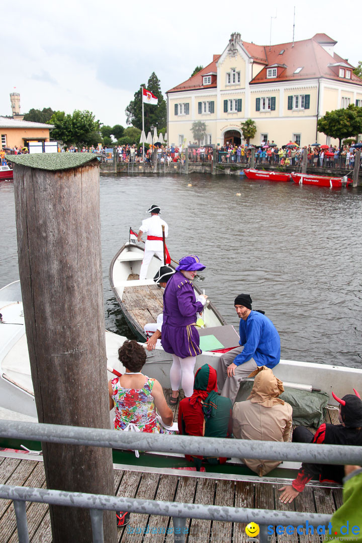 Uferfest und Fischerstechen: Langenargen am Bodensee, 03.08.2014