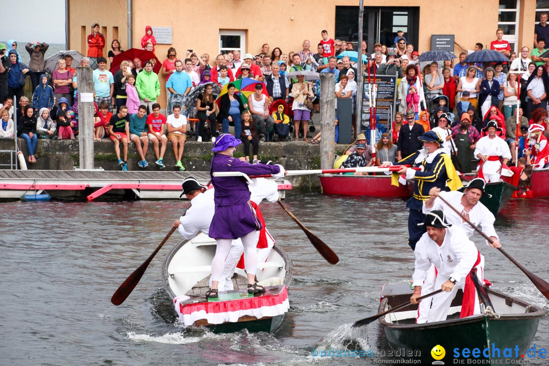 Uferfest und Fischerstechen: Langenargen am Bodensee, 03.08.2014