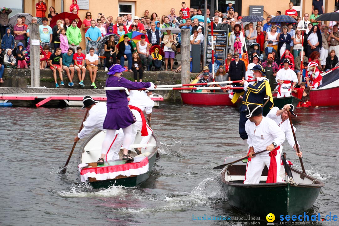 Uferfest und Fischerstechen: Langenargen am Bodensee, 03.08.2014