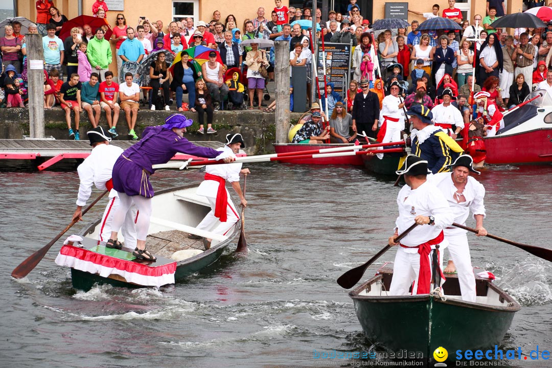 Uferfest und Fischerstechen: Langenargen am Bodensee, 03.08.2014