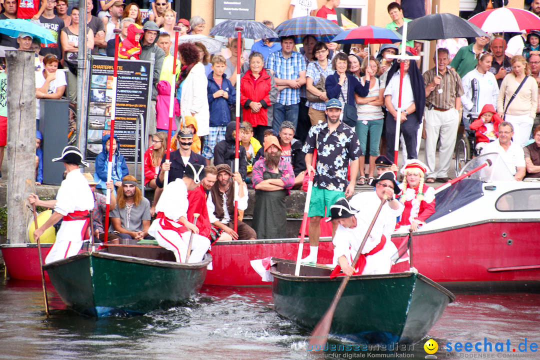 Uferfest und Fischerstechen: Langenargen am Bodensee, 03.08.2014