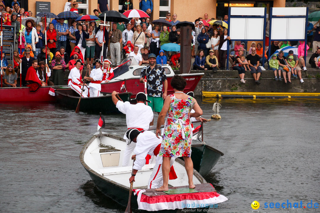 Uferfest und Fischerstechen: Langenargen am Bodensee, 03.08.2014