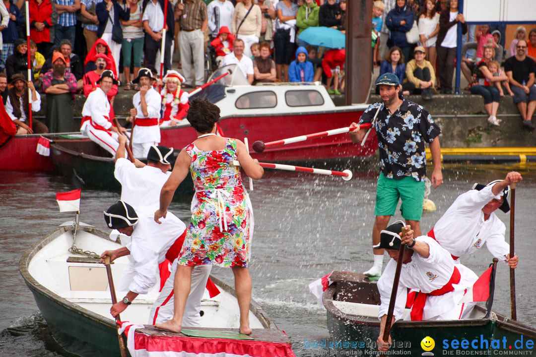 Uferfest und Fischerstechen: Langenargen am Bodensee, 03.08.2014