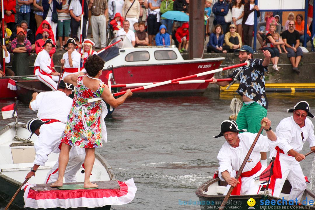 Uferfest und Fischerstechen: Langenargen am Bodensee, 03.08.2014